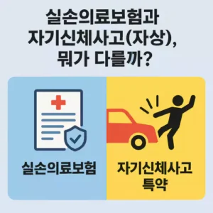 Read more about the article 실손의료보험과 자기신체사고(자상) 특약, 뭐가 다를까?