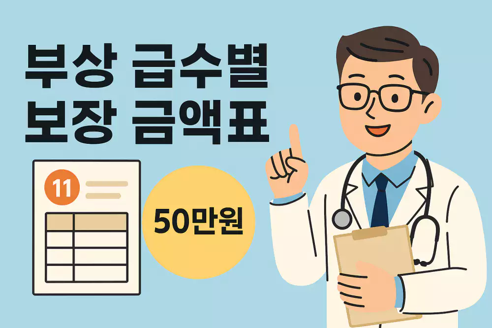 Read more about the article 자동차 자기신체사고 특약의 부상 급수별 보장 금액표, 쉽게 이해하기