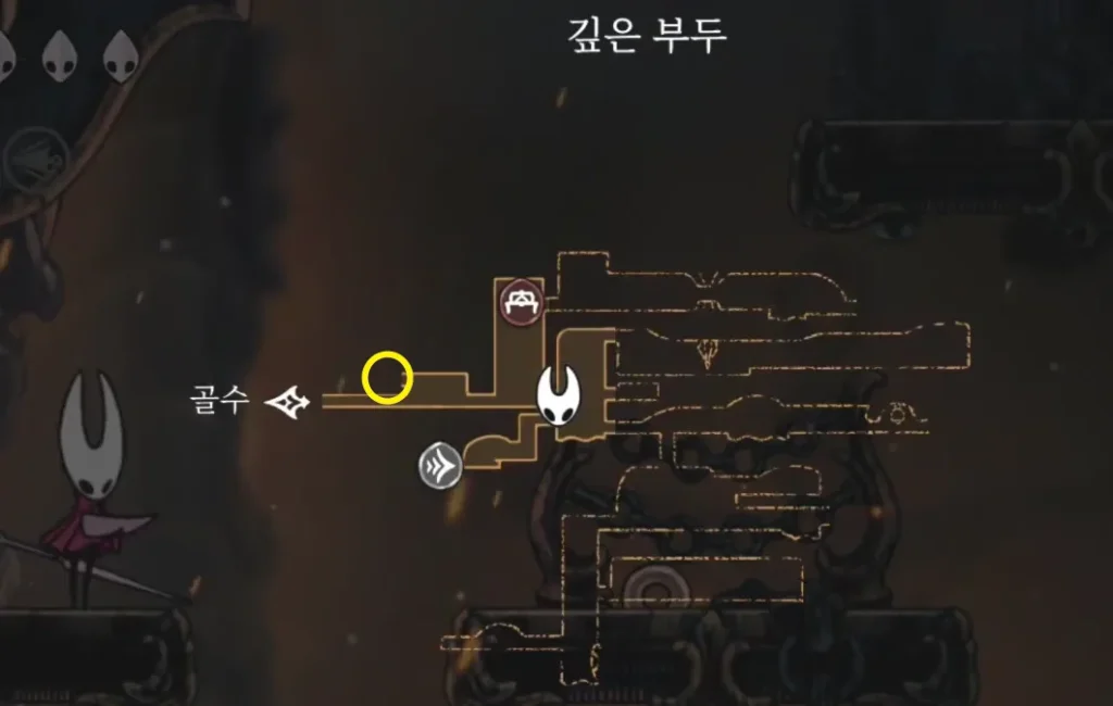 실크송 깊은 부두 가면 조각