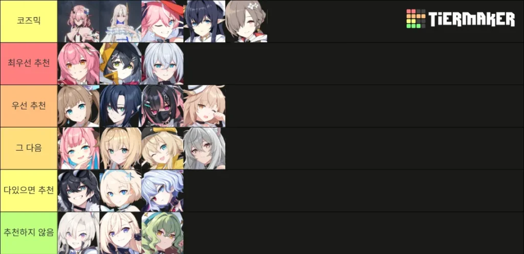 스타세이비어 티어표 1