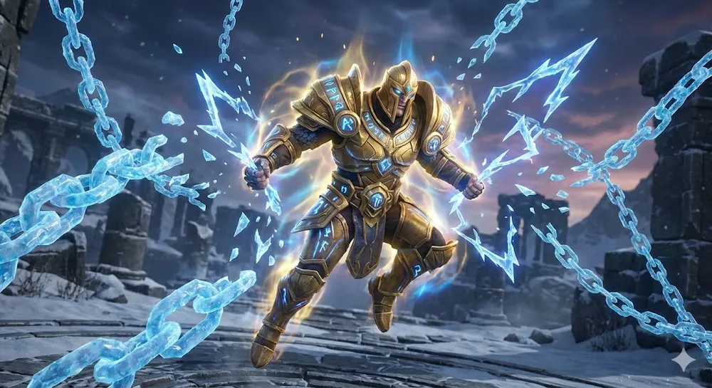 아이온2 상태이상 해제 및 빙결 탈출 장면