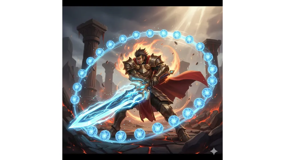 메이플 키우기 히어로 스킬 이펙트와 강력한 전사의 모습