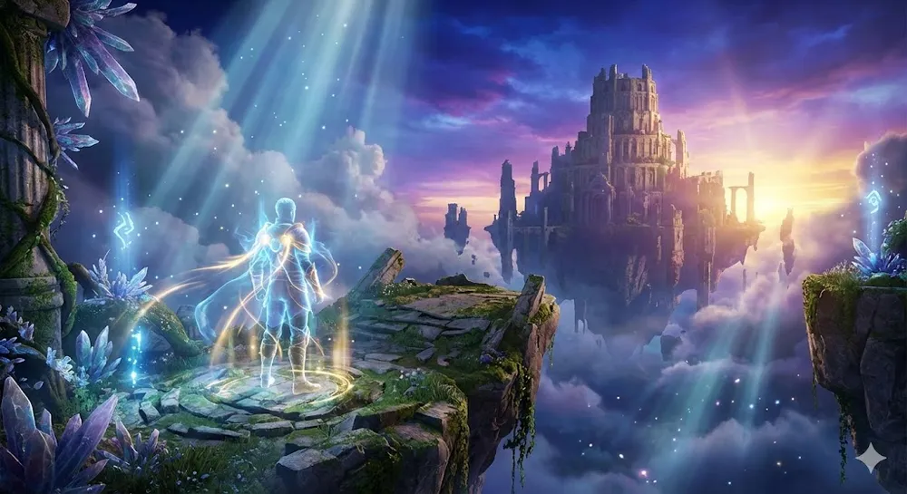 소울즈 쿠폰 공략을 위한 몽환적인 판타지 게임 배경 이미지