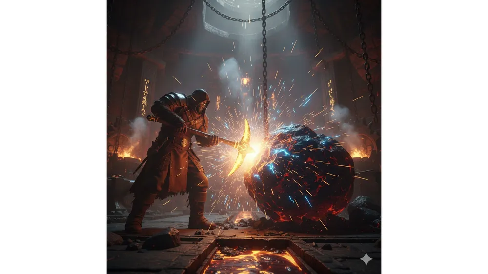 더 포지 돈 빨리 버는법 공략을 위한 황금 곡괭이와 화산 광석 썸네일