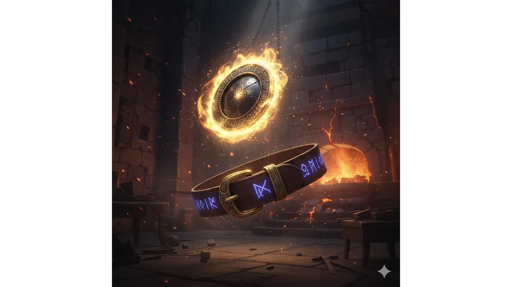 아이온2 아뮬렛 허리띠 유일 등급 강화 모습