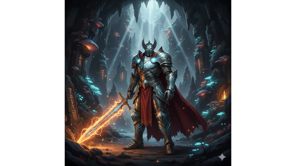 아이온2 전투력 상승을 위한 고등급 장비와 마석 강화 이펙트가 적용된 캐릭터 모습