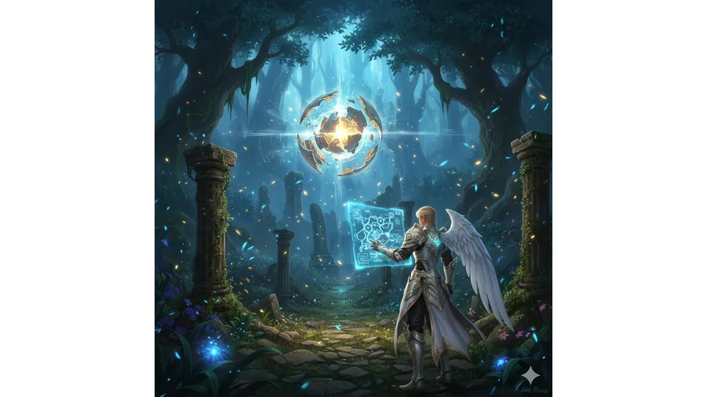 아이온2 주신의 흔적 천족 위치 지도와 빛나는 수집품 이미지