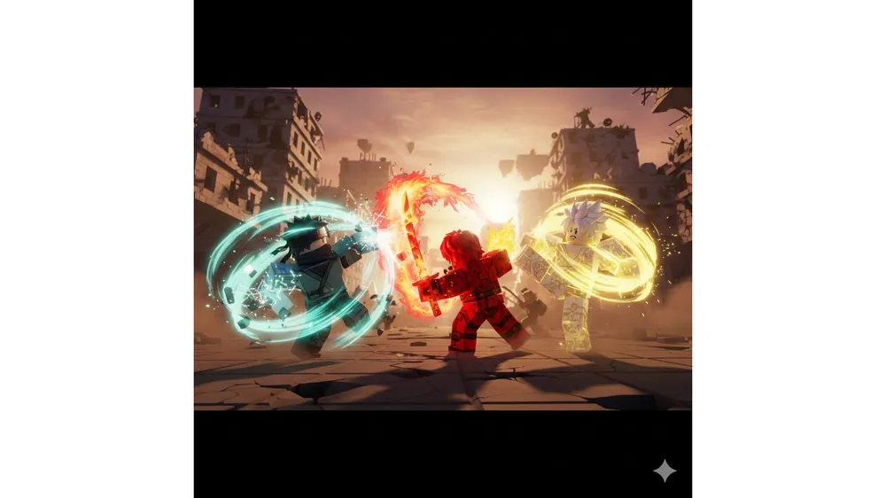 애니메 파이팅 시뮬레이터 엔드리스 코드 보상을 받고 전투하는 로블록스 캐릭터 3D 이미지