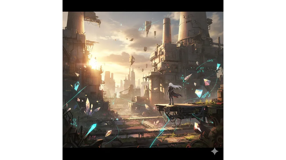 명일방주 엔드필드 리딤코드 보상과 게임 배경 아트워크