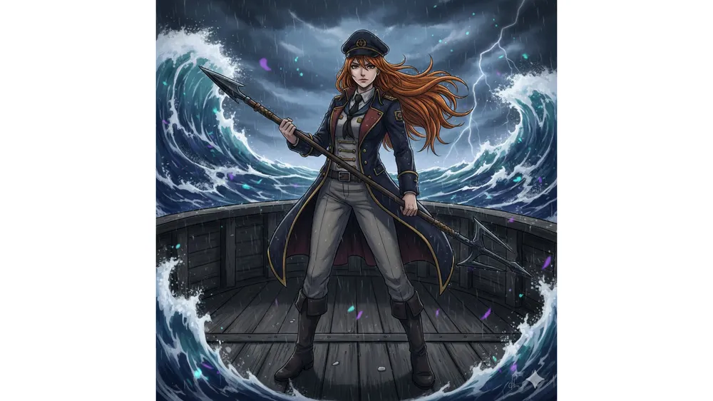 선장마엘 관호덱 공략을 위한 위엄 있는 선장 이스마엘의 모습