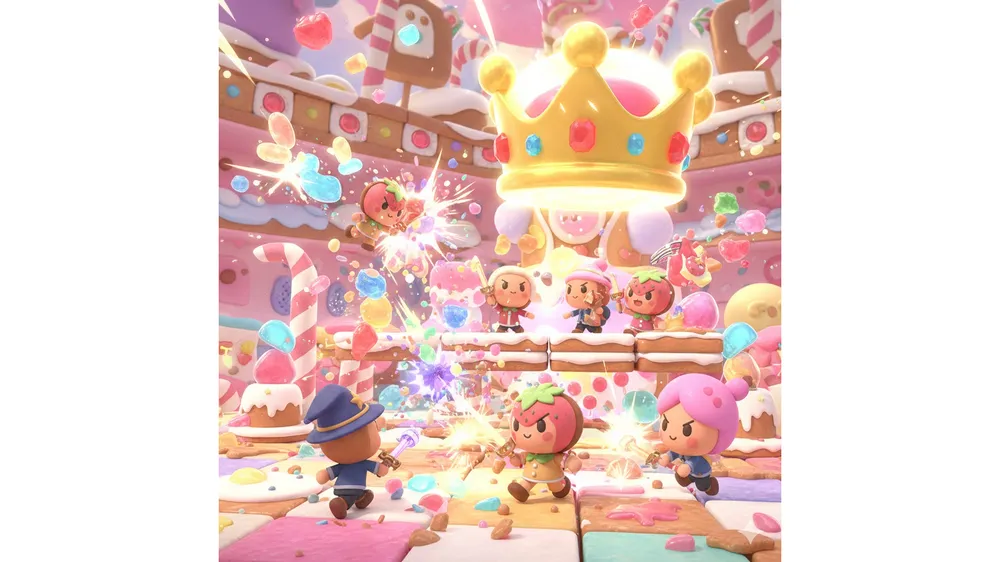 쿠키런 오븐스매시 사전예약 및 난투 장면 3D 렌더링 이미지