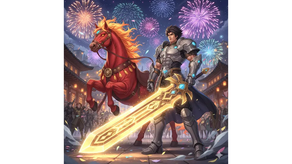 던파 2026 새해 이벤트 발할라 패키지와 붉은 말 이미지