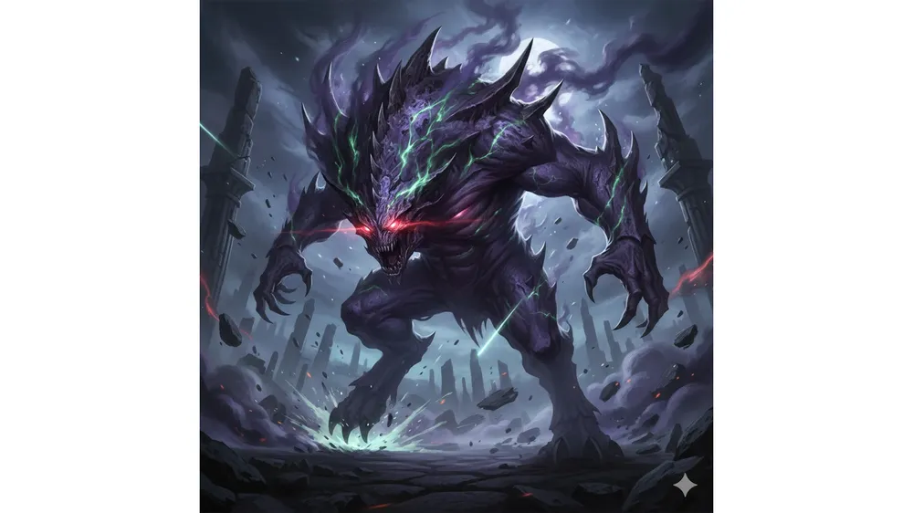 던파 재앙 디레지에 공략 썸네일, 보라색 독안개 속의 디레지에 모습