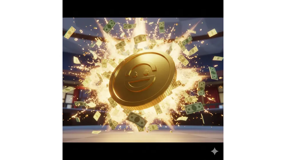 로블록스 앞면 나와라 코드 보상과 코인이 쏟아지는 게임 플레이 연출 이미지