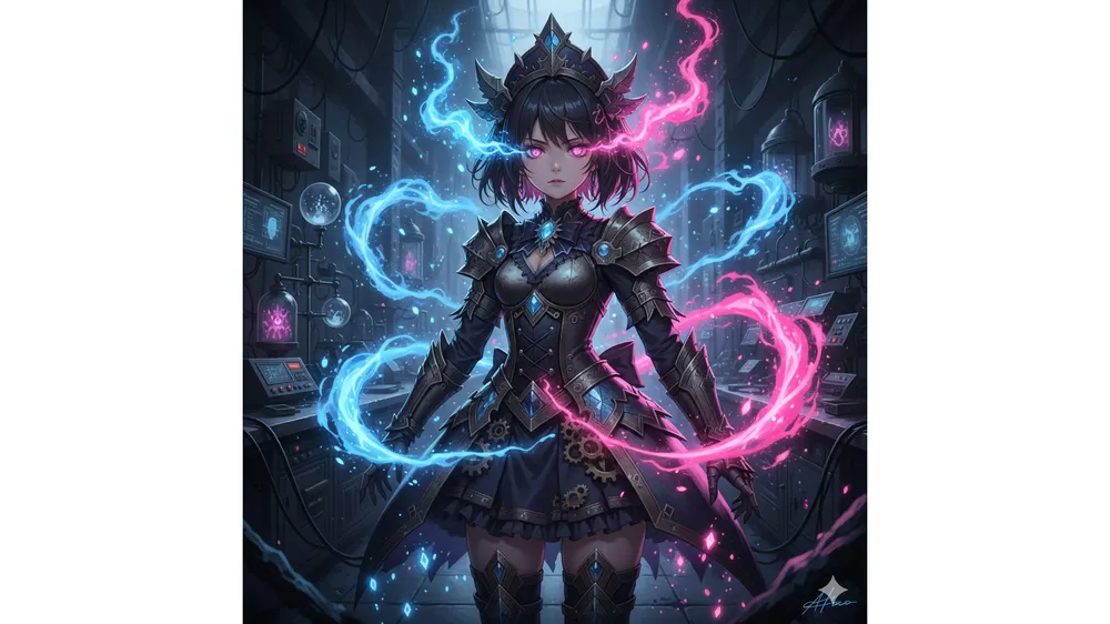 로보토미 코퍼레이션 증돈 절쟈 공략을 설명하는 몽환적인 분위기의 썸네일 이미지