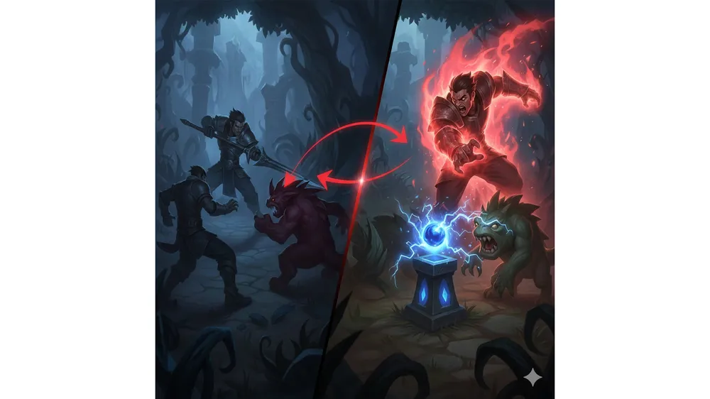 롤 정글 카정 대처법 버티컬 정글링 예시 이미지