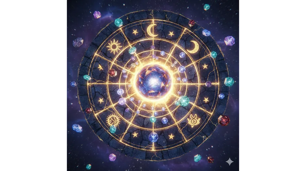 로스트아크 아크그리드 시스템 코어와 젬의 신비로운 연출 이미지