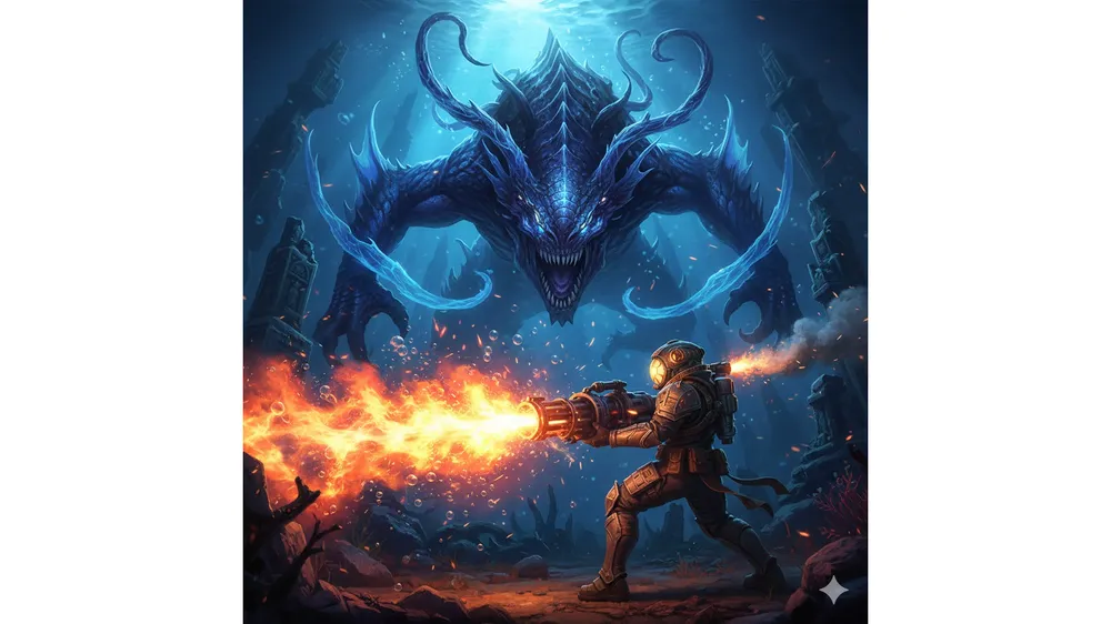 메이플 심해왕 공략 타임어택을 위해 소각포로 보스를 공격하는 장면