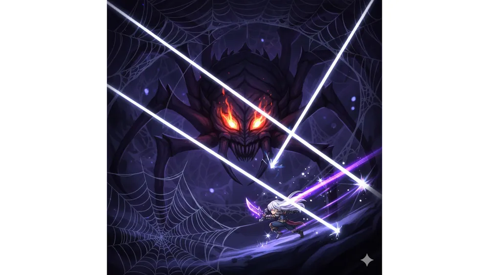 메이플스토리 윌 3페이즈 거미줄 패턴 공략 썸네일