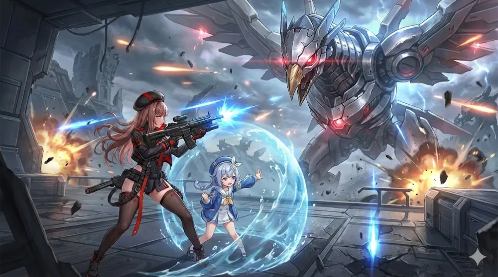 니케 노말 40-36 지즈 공략 앵커 크라운 조합 썸네일