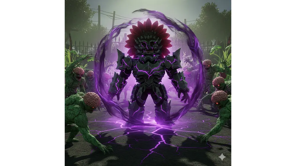 플랜츠 대 브레인로트 타락한 식물 변이 효과와 셰프 NPC 모습