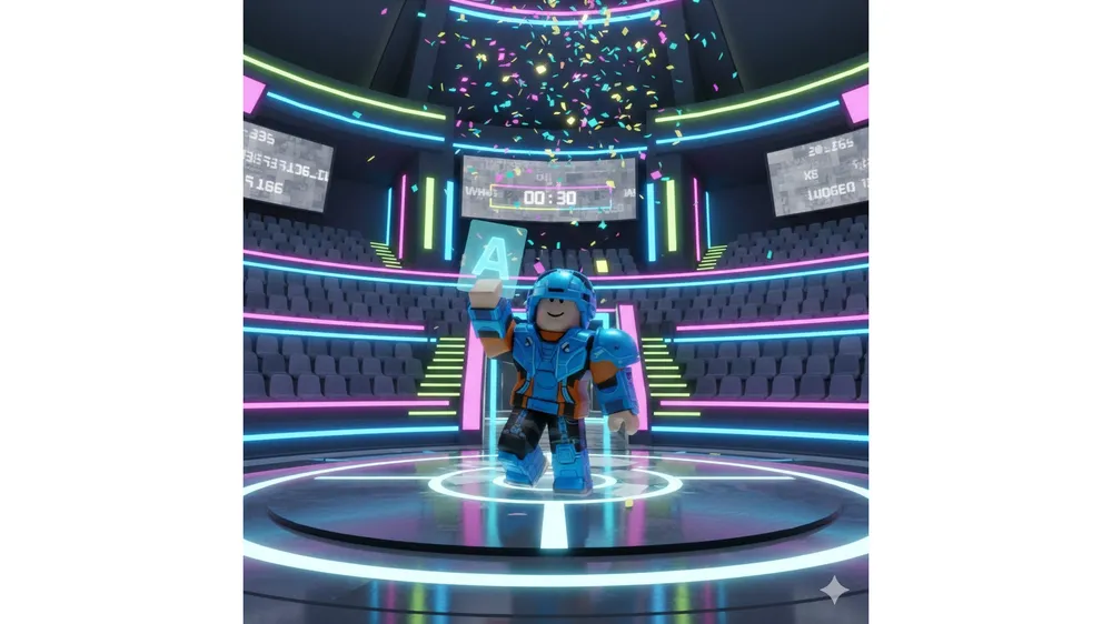 로블록스 마지막 편지 코드 입력 보상으로 스핀을 돌리는 3D 아바타 모습