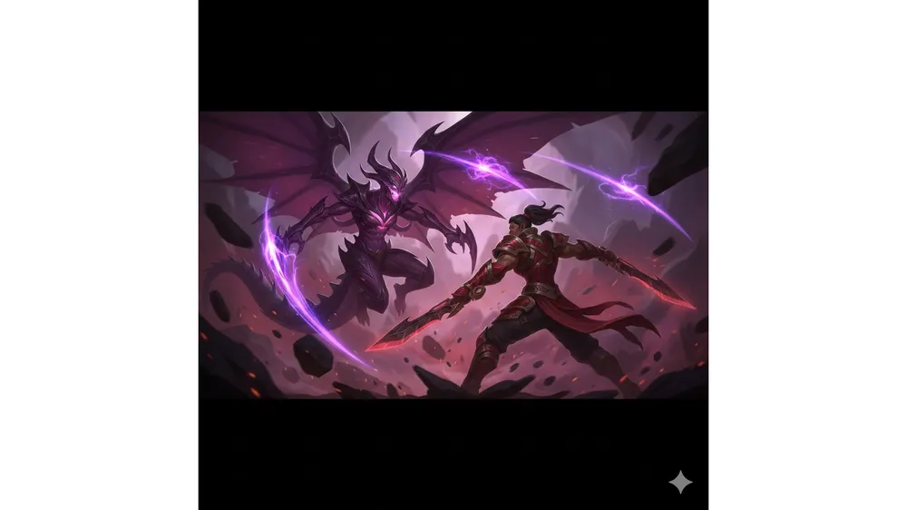 롤체 벨암덱 공략 썸네일: 벨베스와 암베사가 함께 전투하는 모습