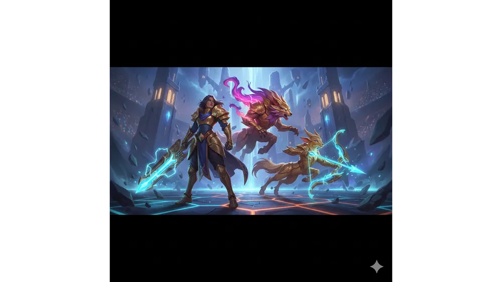 전략적 팀 전투 빌드업 공략을 상징하는 세나와 킨드레드 이미지